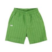 Grøn Pinstripe Bermuda Shorts