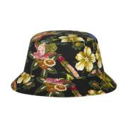 Blomstret Grafisk Bucket Hat