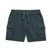 Oversized Cotton Bermuda Camp Shorts