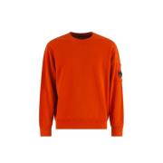 Orange Diagonal Raised Sweater