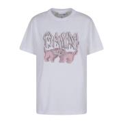 Hvid Cats Afslappet T-shirt