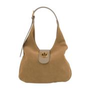 Beige Skuldertaske Elegant Stil