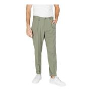 Grønne lynlås bukser med lommer
