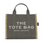 Bronze Green Jacquard Tote Bag