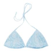 String Bikini Top med Lamineret Finish