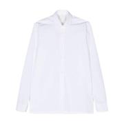 Hvid Poplin Skjorte 4G Motiv