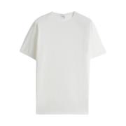 Bomulds T-shirt i Hvid