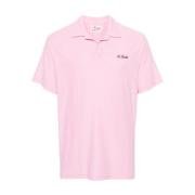 Pink Terry-Cloth Polo Shirt