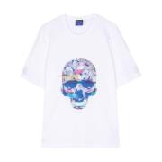 Skull Print Crew Neck T-shirt