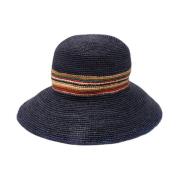 Blå Bånd-Detalje Fedora Hat