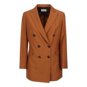 Rust Slim Fit Double-Breasted Jacket