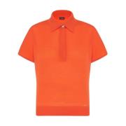 Orange Wool Polo Shirt