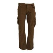 Brun Corduroy Cargo Bukser