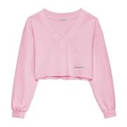 Rosa V-Neck Bomuldssweater