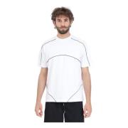 Hvid T-shirt Trevor Kontrast Præget Syning