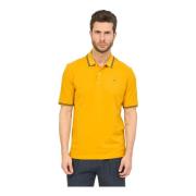 Orange Polo Shirt Cotton Embroidered