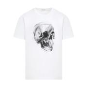 Dragonfly Skull White T-Shirt