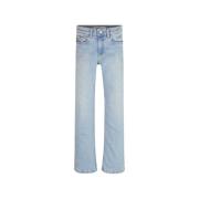 Flare Jeans Regular Fit Elastiske Fem-Lommer
