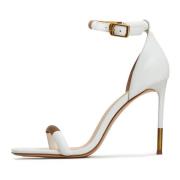 Elegant Stiletto High Heeled Sandals - Hvid