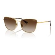 Tortoise Gold/Brown Shaded Sunglasses