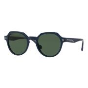 Stilfulde solbriller i mørkeblå/grøn