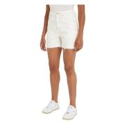 Ancient White Denim Shorts