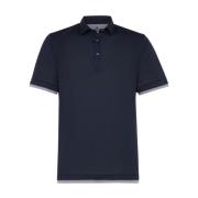 Lagdelt Polo Shirt Navy Blå