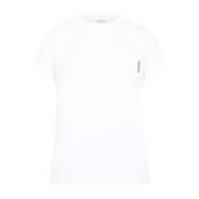 Hvid T-shirt med Monili Tab-lomme