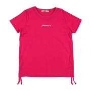 Geranium Pink Kvinders T-shirt med Ruffles