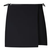 Sort Mini Nederdel med Voyou Detaljer
