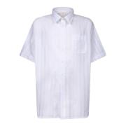 Hvid Bomuld T-Shirt Polo Klassisk Stil