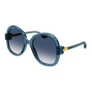 Blå Shaded Solbriller