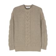Cable-Knit Crewneck Jumper Sweaters