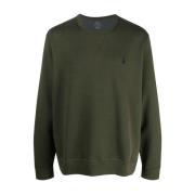 Grøn Sweater med V-Indsats
