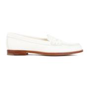 Nude Loafers Almond Toe Penny Strap