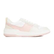 Hvid Pink Læder Dennis Sneakers