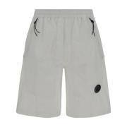 Hvide Shorts med Lens Logo