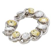 Rhinestone chunky chain bracelet