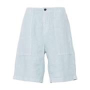 Himmelblå Linned Shorts