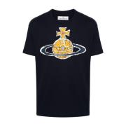 Blå T-shirts og Polos med Orb Logo Print