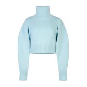 Cashmere Turtleneck Pullover Light Blue