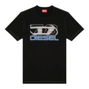 T-shirt med Oval D 78 print