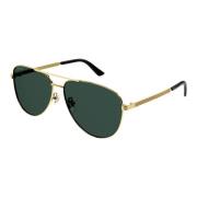 Gold Green Sunglasses