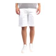 Hvide Bermuda Shorts Regular Fit Bomuld