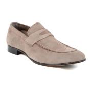 Brun Suede Driver Loafers