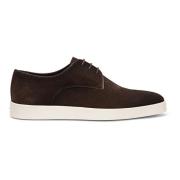 Suede Derby Sko Elegant Design Komfort