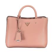 Pink Meridian Håndtaske med Tre Rum