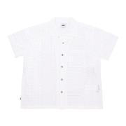 Hvid Vævet Streetwear T-shirt
