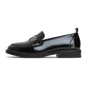 Elegant Block Heels Loafers - Sort