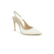 Creme Læder Pumps SS24